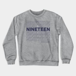 NINETEEN #DoNotCancelStation19 (Navy Text) Crewneck Sweatshirt